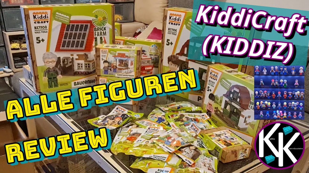 Kiddiz - Die sch&ouml;nsten Figuren f&uuml;r Klemmbausteine - HEUTE Kiddiz in KiddiCraft (1.Welle) - Review