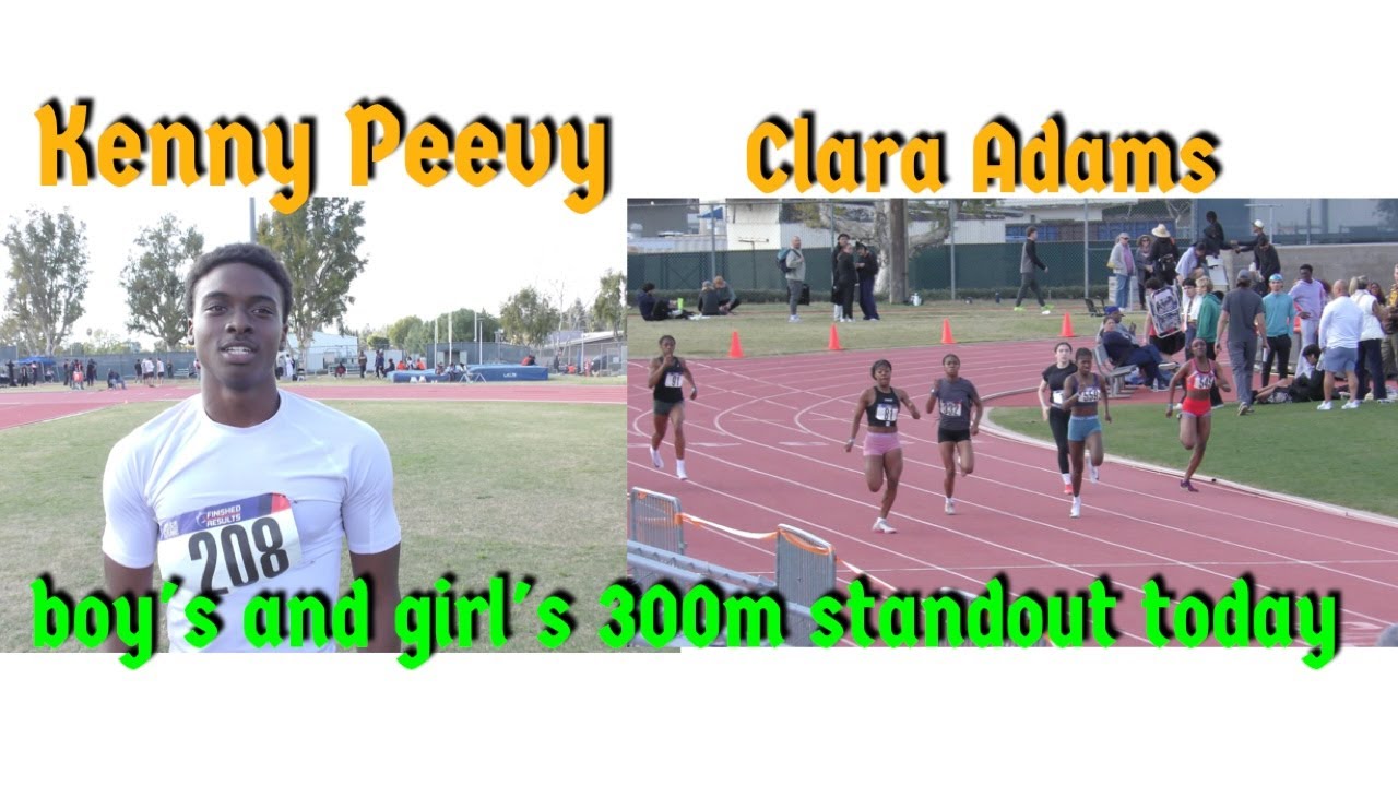 California winter qualifier Fullerton. boy's and girl's 300m
