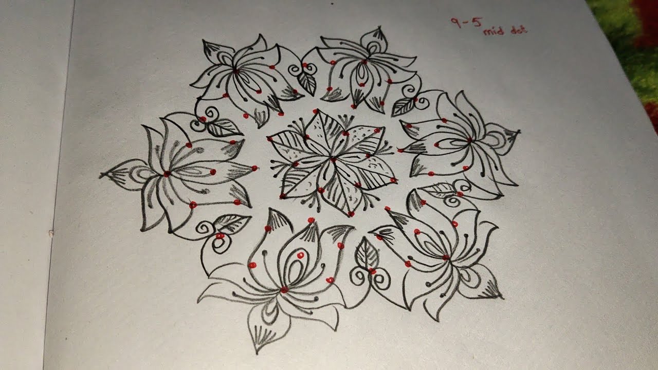 Beautiful lotus 🪷 rangoli design #dailymuggulu #chukkalamuggulu #subscribemychannel #viralvideo 