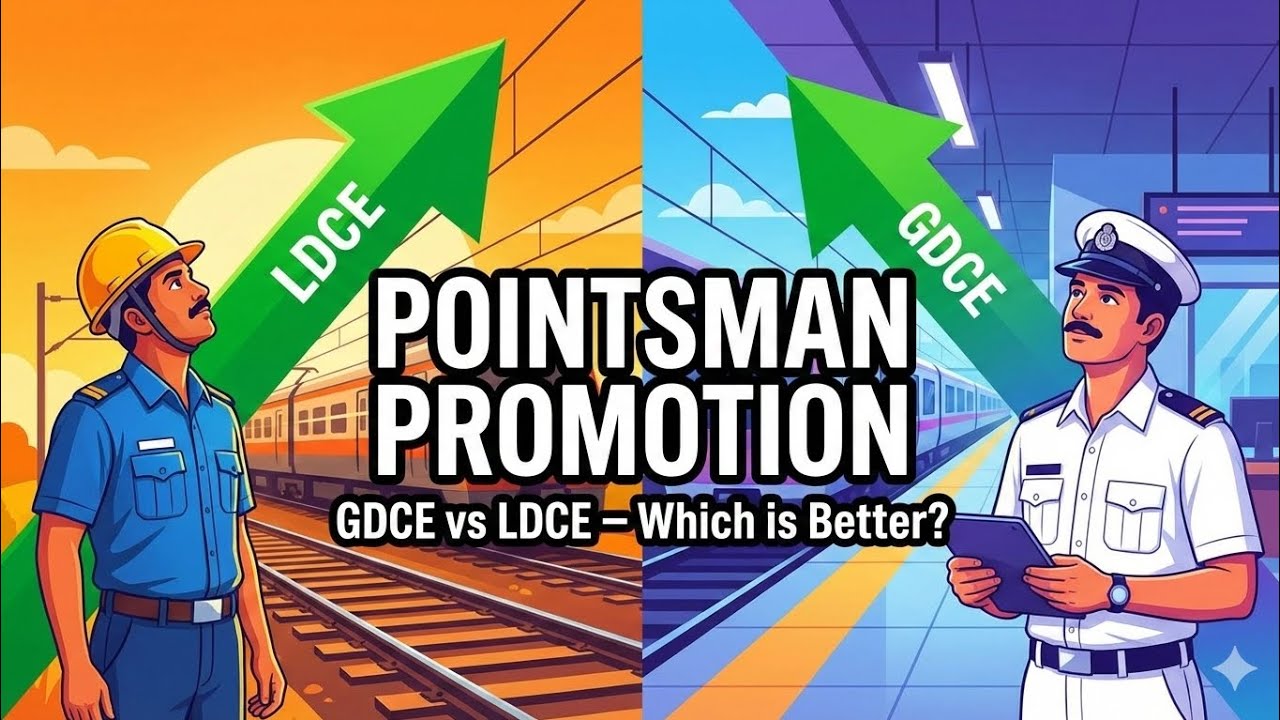 Railway Pointsman Promotion System | LDCE vs GDCE Explained | Complete Guide#promotion#railway#train