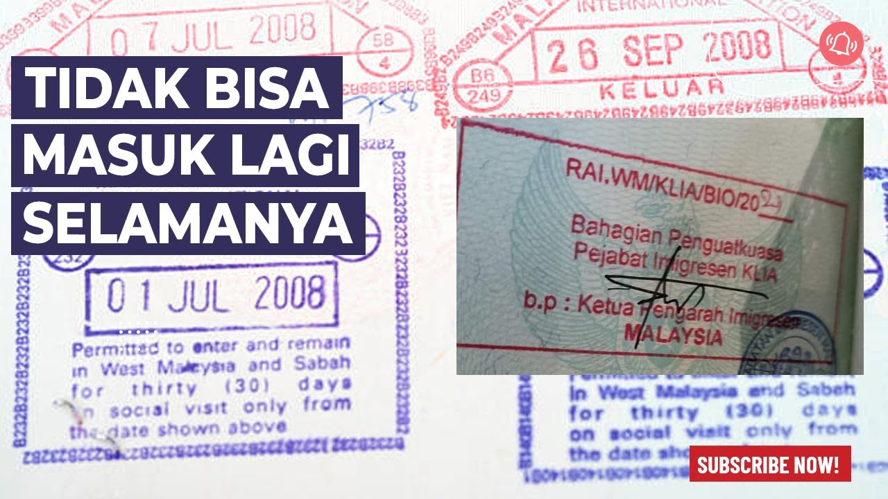 BLACKLIST SEUMUR HIDUP TIDAK BISA MSUK KE MALAYSIA.