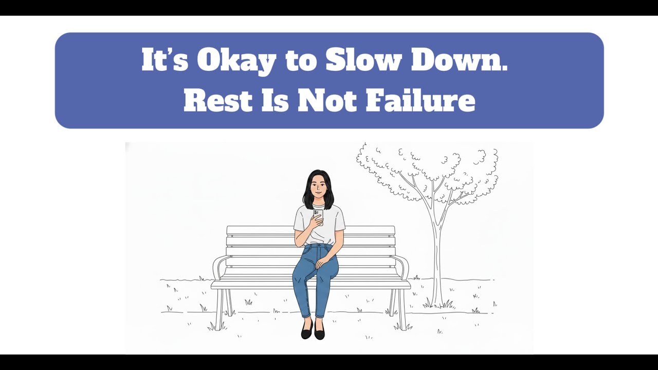 It’s Okay to Slow Down. Rest Is Not Failure | For When Rest Feels Like Failure (self-affirmations)