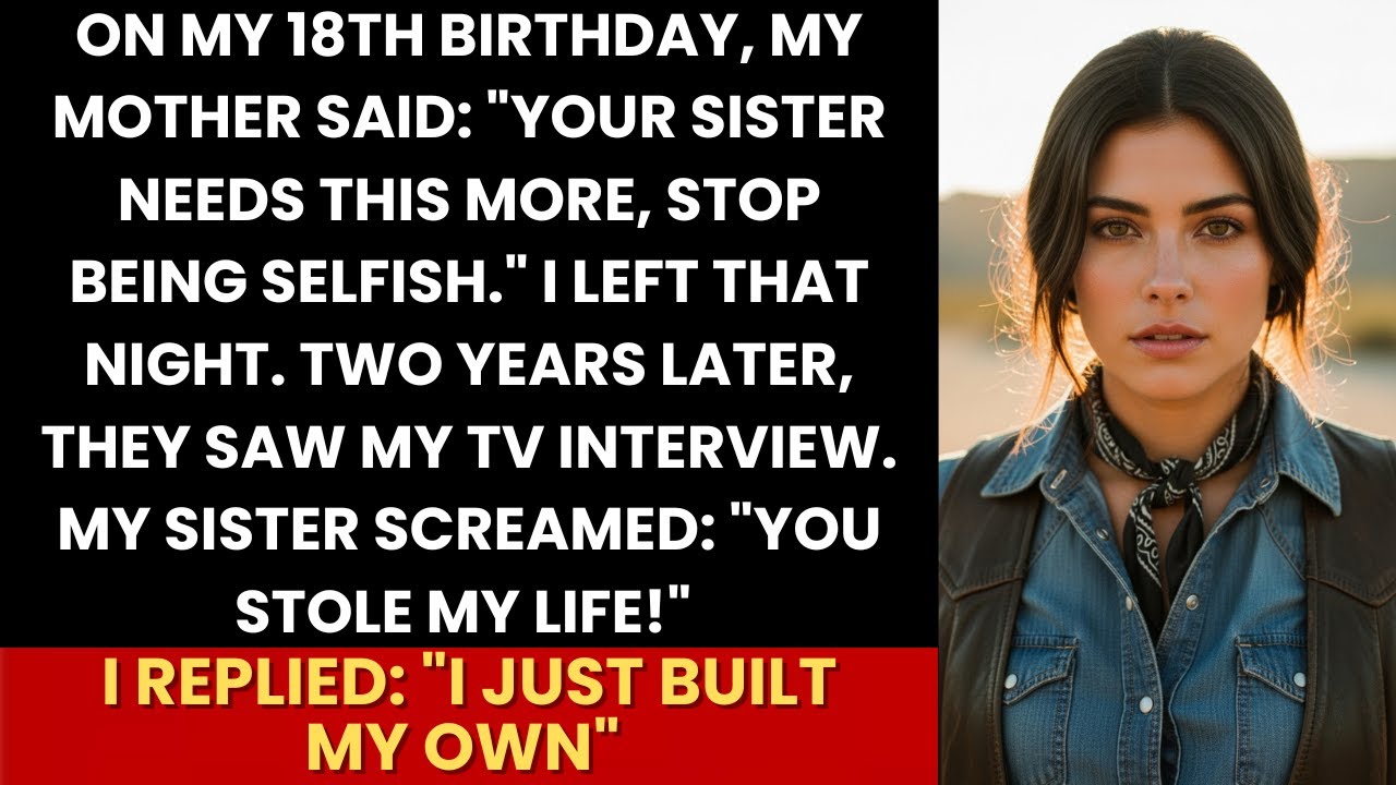On My Birthday, Mom Said “Your Sister Needs This More”—Two Years Later, My TV Interview Broke Them