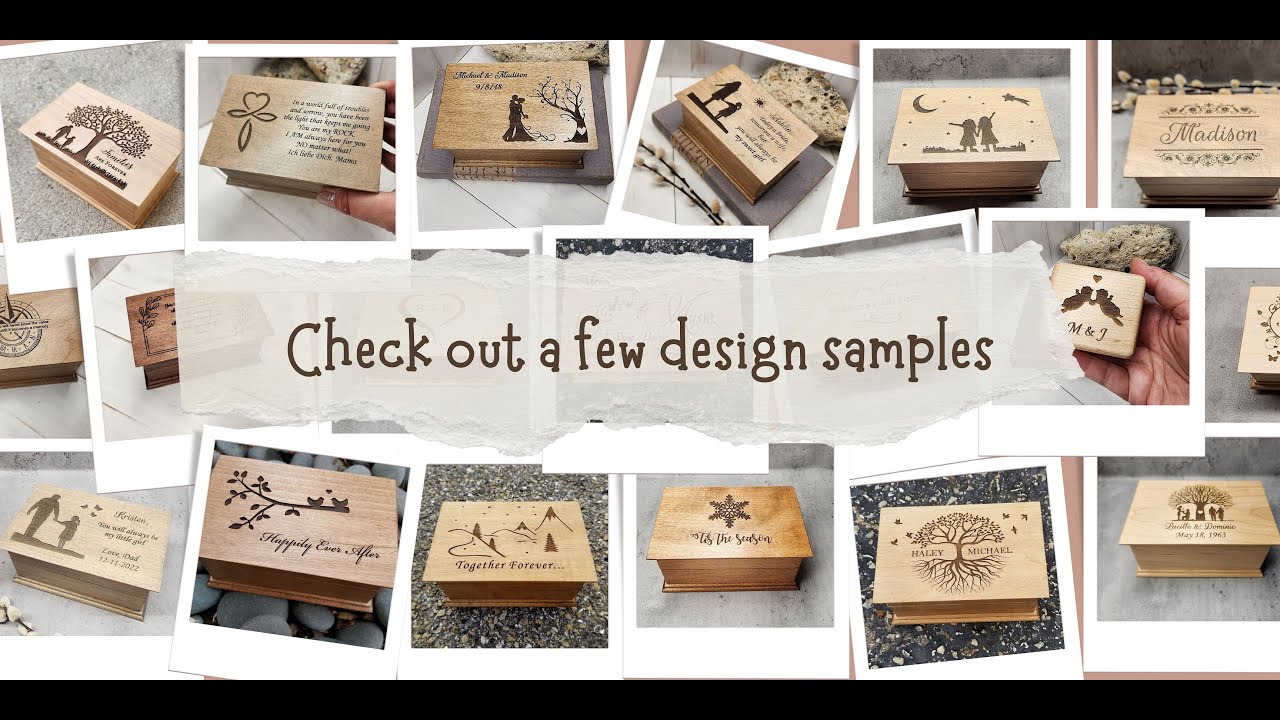 Engraving Samples | Custom Song Jewelry Boxes | SimplyCoolGifts