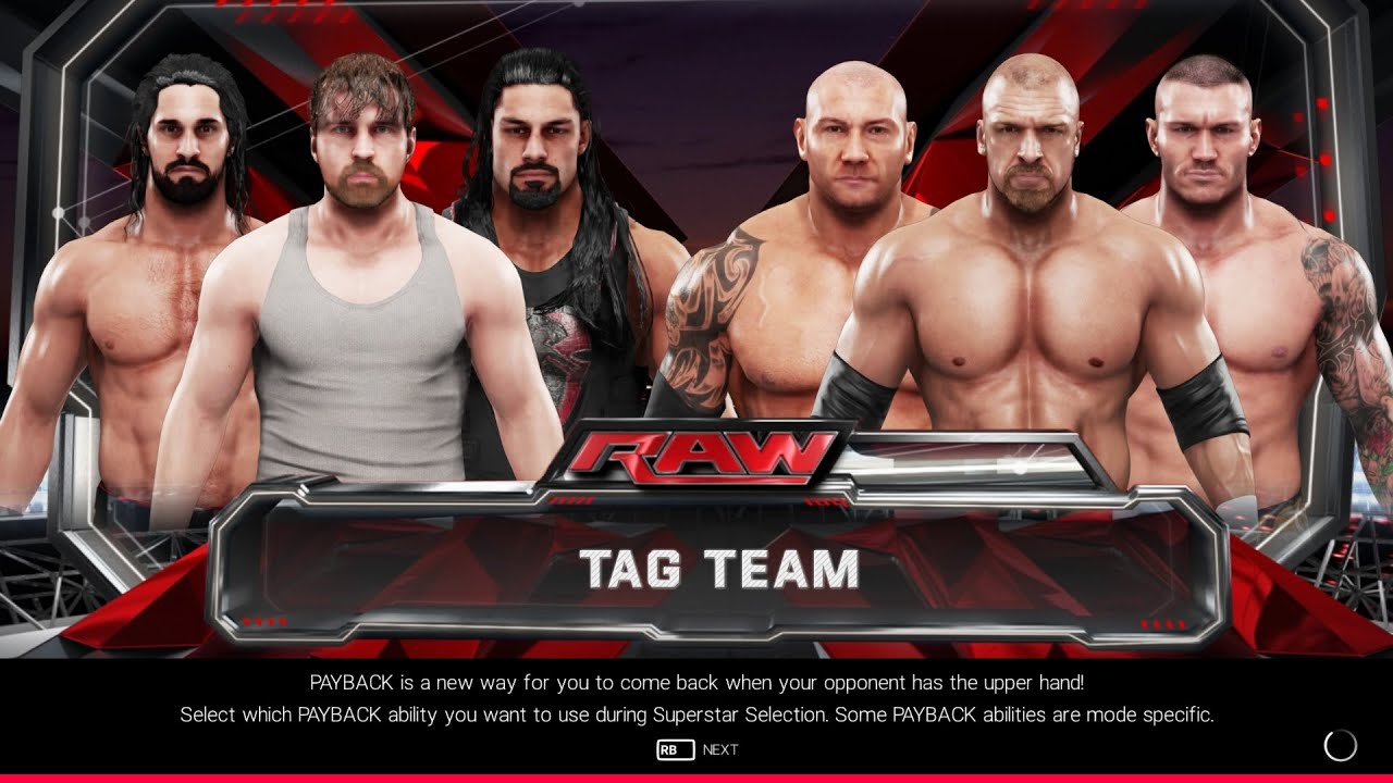 WWE 2K19 PC - The Shield VS Evolution - 6-Man Tag Team