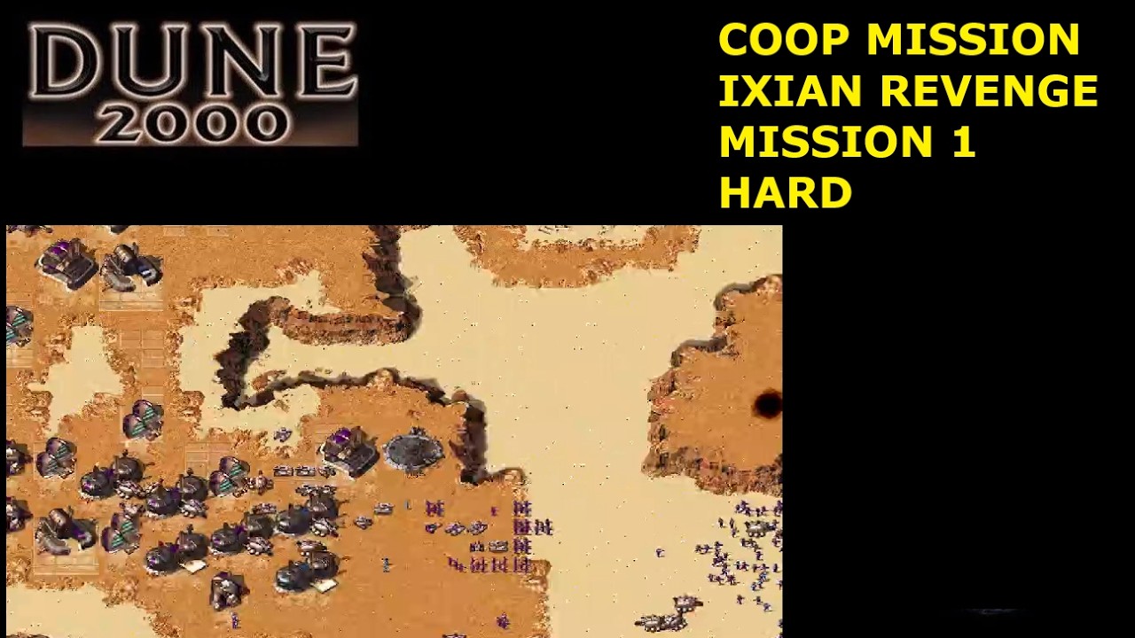 Dune 2000 Кооператив - Месть иксианцев - Миссия 1 (Сложный уровень)