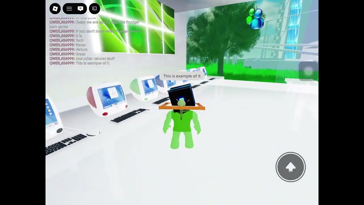 Me playing a random Frutiger aero game