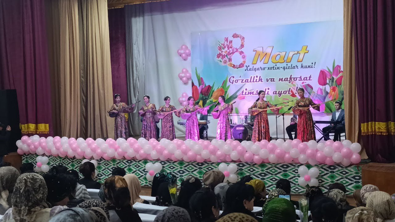 8-mart Xalqaro xotin qizlar bayrami Maktabimiz jamoasi chiqishlari