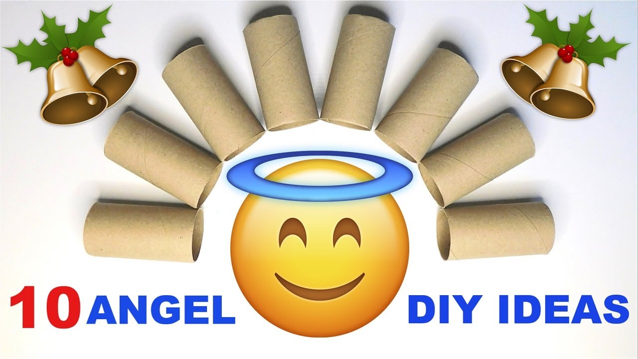 10 Christmas Angel Craft Ideas 😇 Cute Handmade Decoration 👼 Easy Paper Rolls Reuse DIY