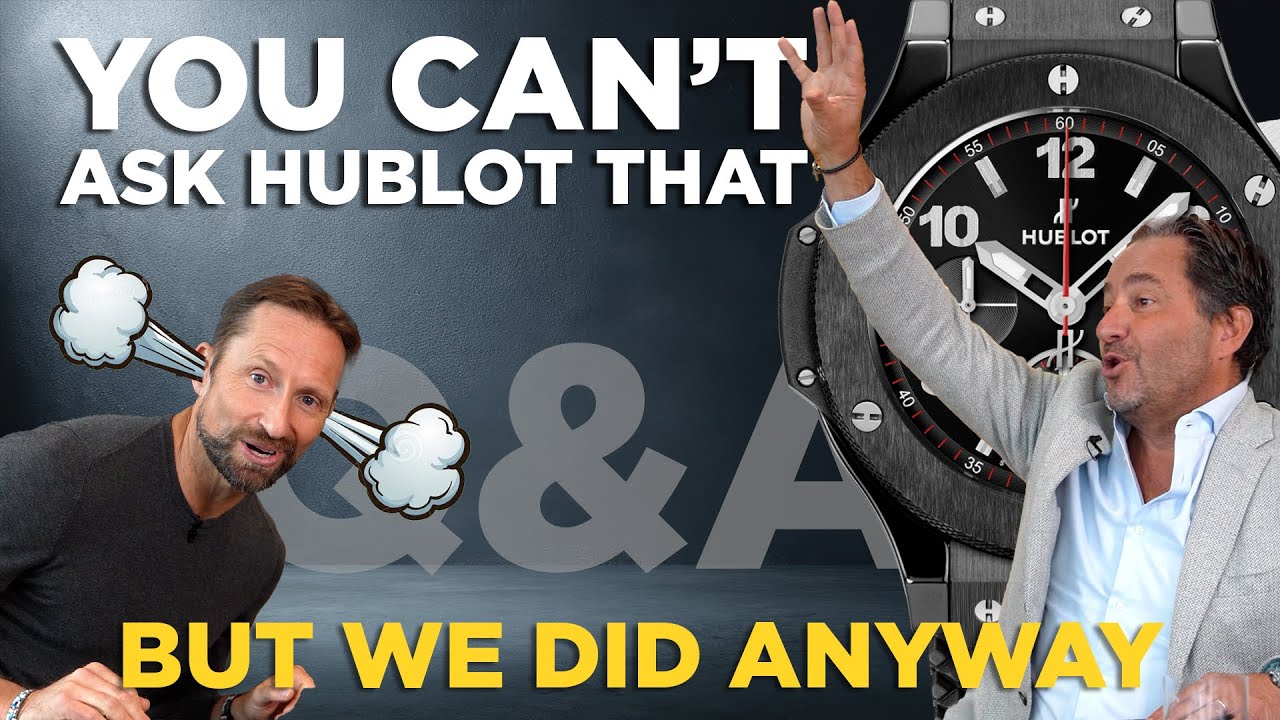 Why is Hublot hated on? CEO Julien Tornare answers the tough questions...