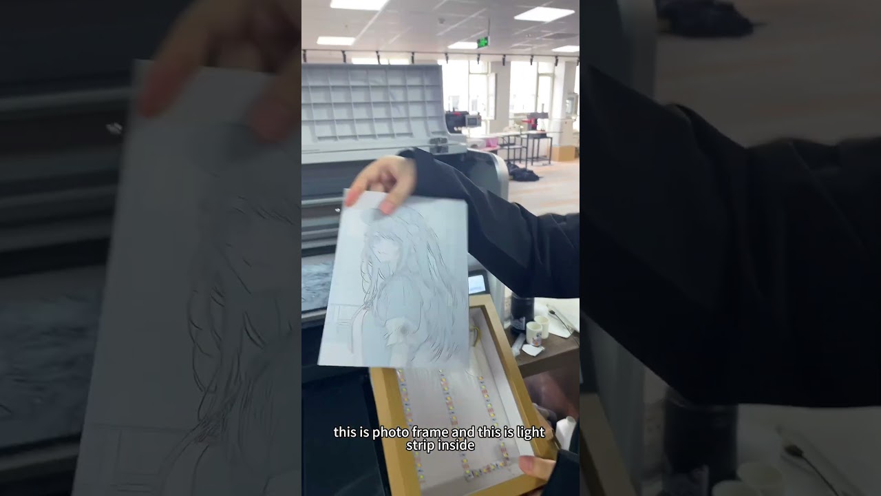 Acrylic light painting effect? Through #UV printing?