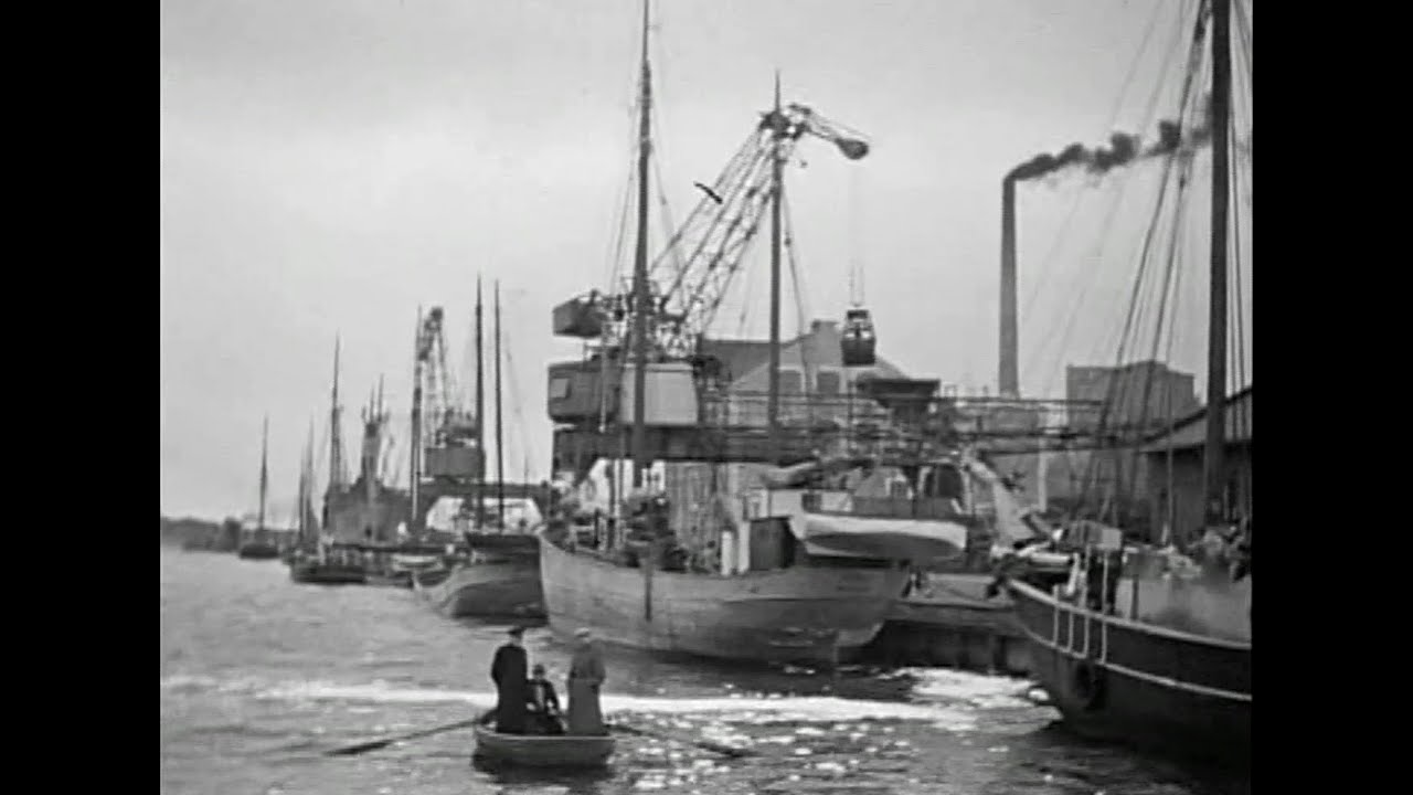 Karlshamns hamn under 40- och 50talet