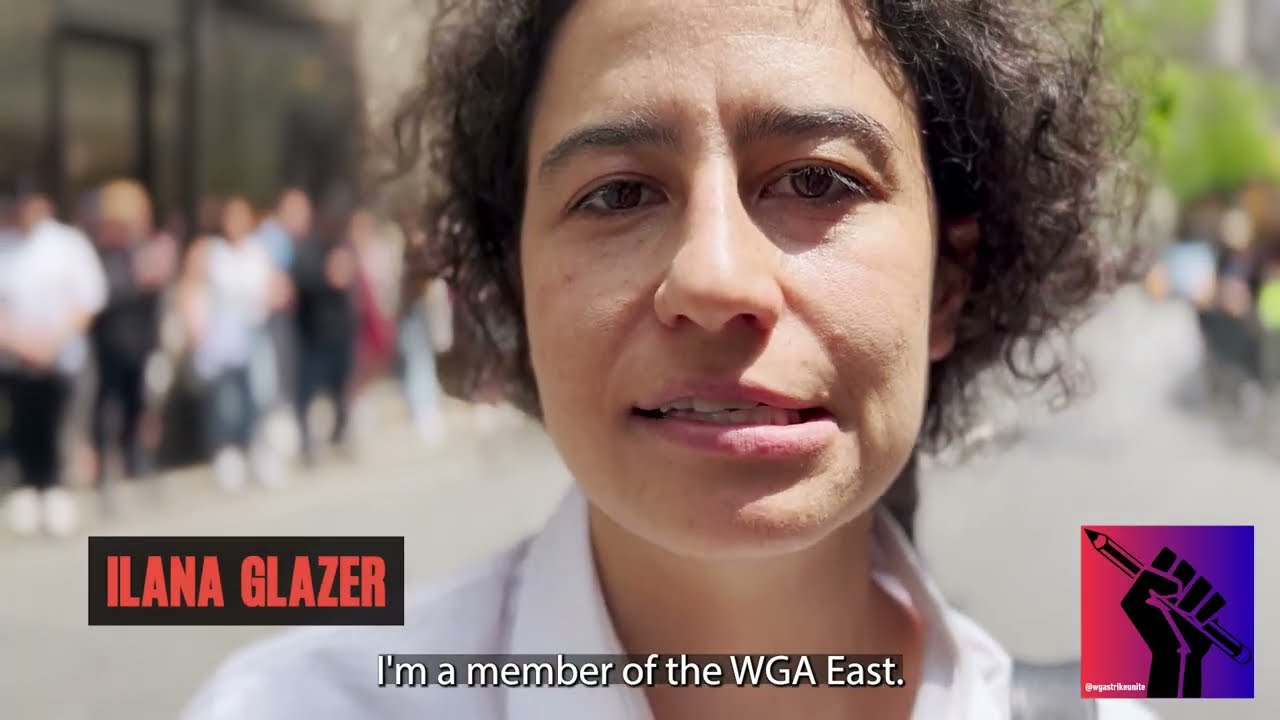 ILANA GLAZER KNOWS WHAT THE WRITERS STRIKE'S ABOUT & WHAT IT MEANS TO BE #wgastrong