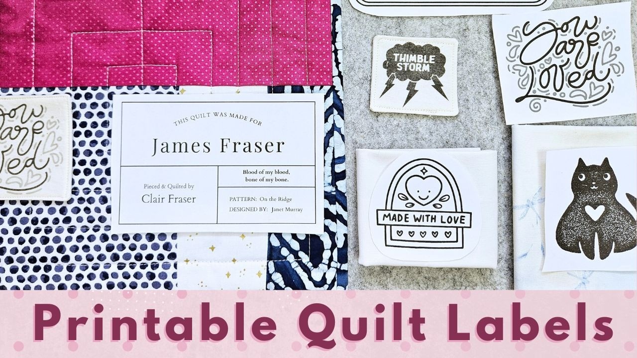 How to Print on Fabric with an Inkjet Printer - Personalized Quilt Labels