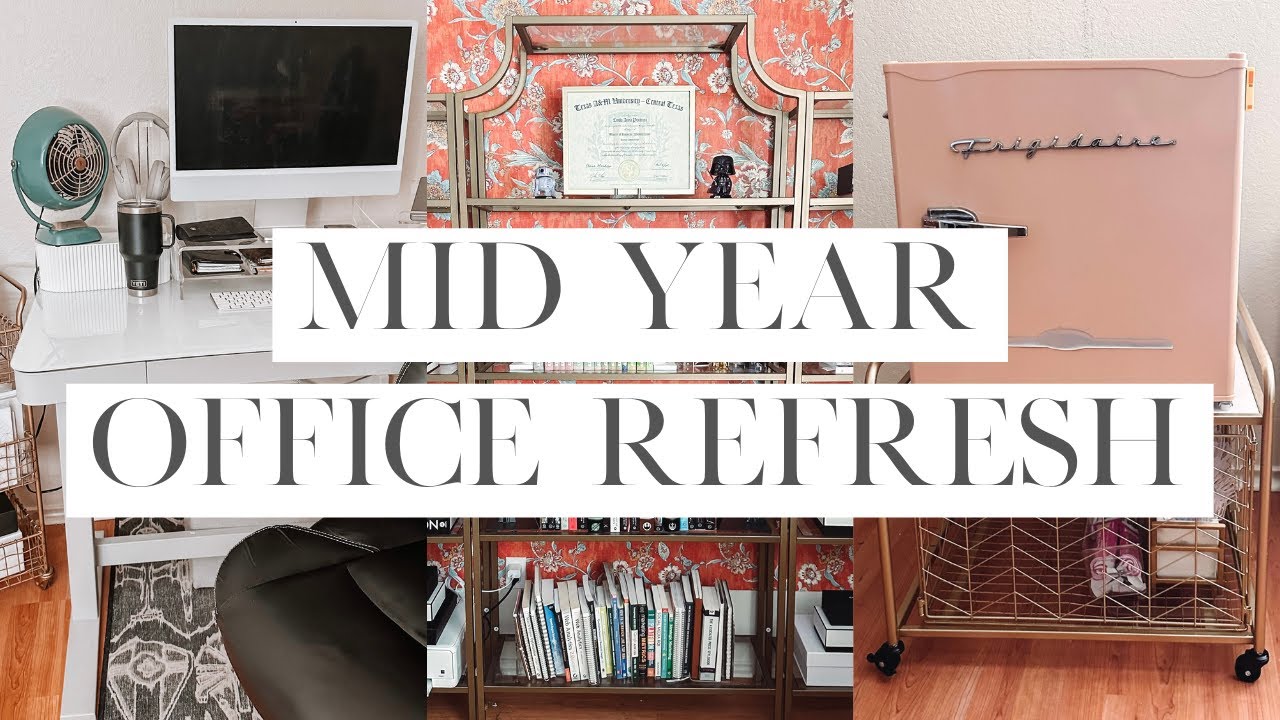 Mid Year Office Refresh | Work From Home Set Up | Bookshelf & Desk Organization