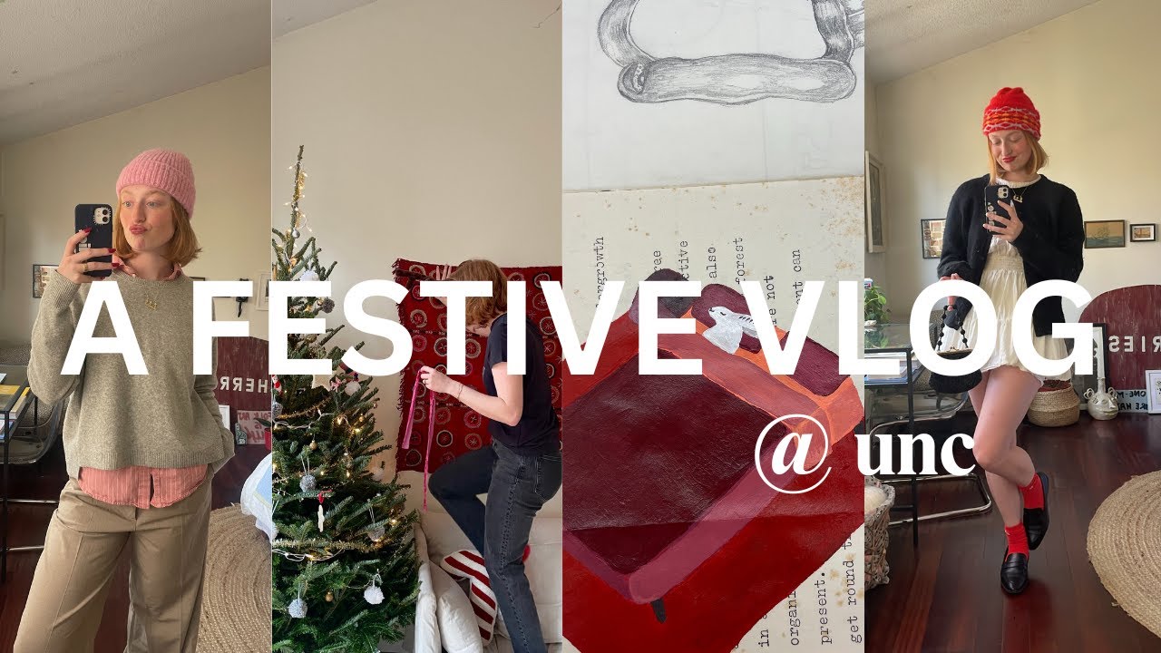 UNC VLOG: getting a christmas tree, football games, christmas markets, and more!