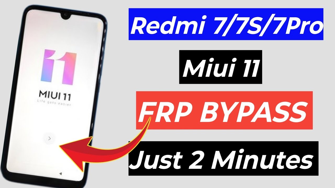 Redmi 7/7s/Note 7/ Frp Bypass Without Pc | Miui11 | Easy Method | Just 2 Minutes |