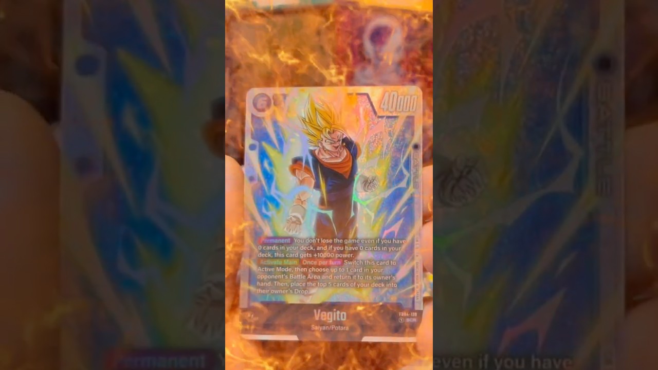 FIRST EVER BOOSTER PACK = VEGITO SCR?! | Fusion World FB04 INSANE PULL + FS06 GIVEAWAY 🔥