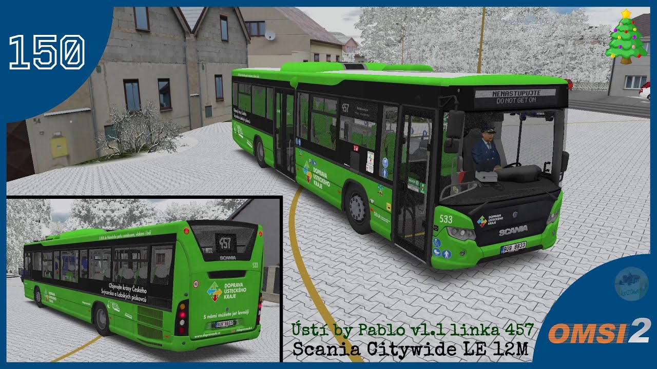 OMSI 2 #150 - Ústí by Pablo v1.1 linka 457 - Scania Citywide LE