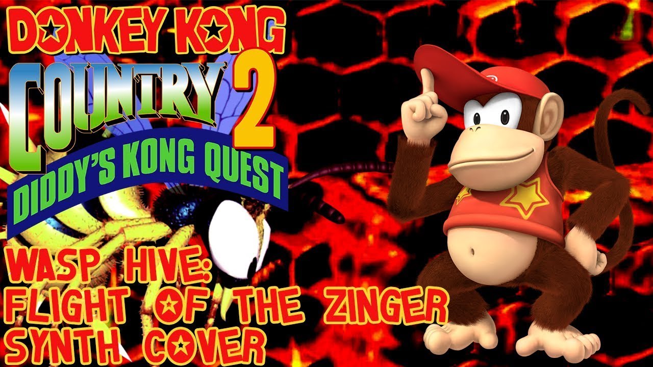 Donkey Kong Country 2 (SNES) - Wasp Hive:  Flight of the Zinger Synth Cover