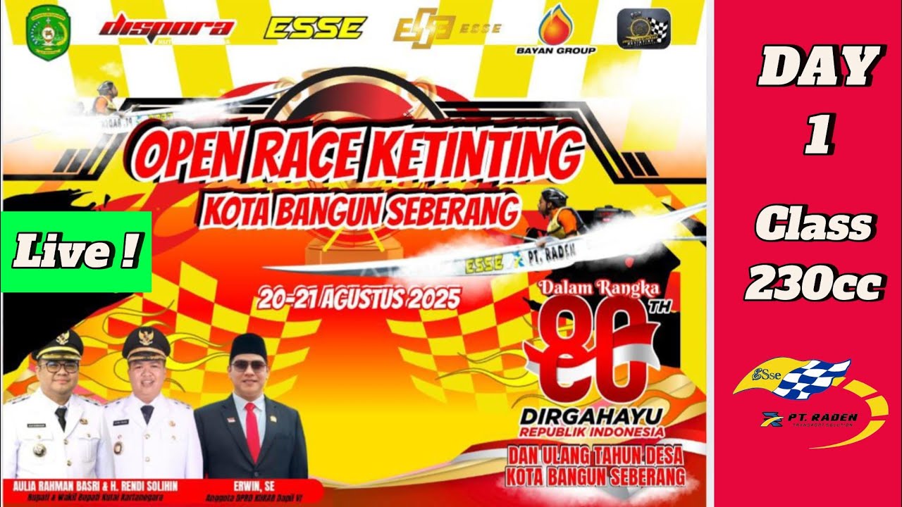 🔴LIVE Penyisihan Class 230 cc | Open Race Ketinting KBS