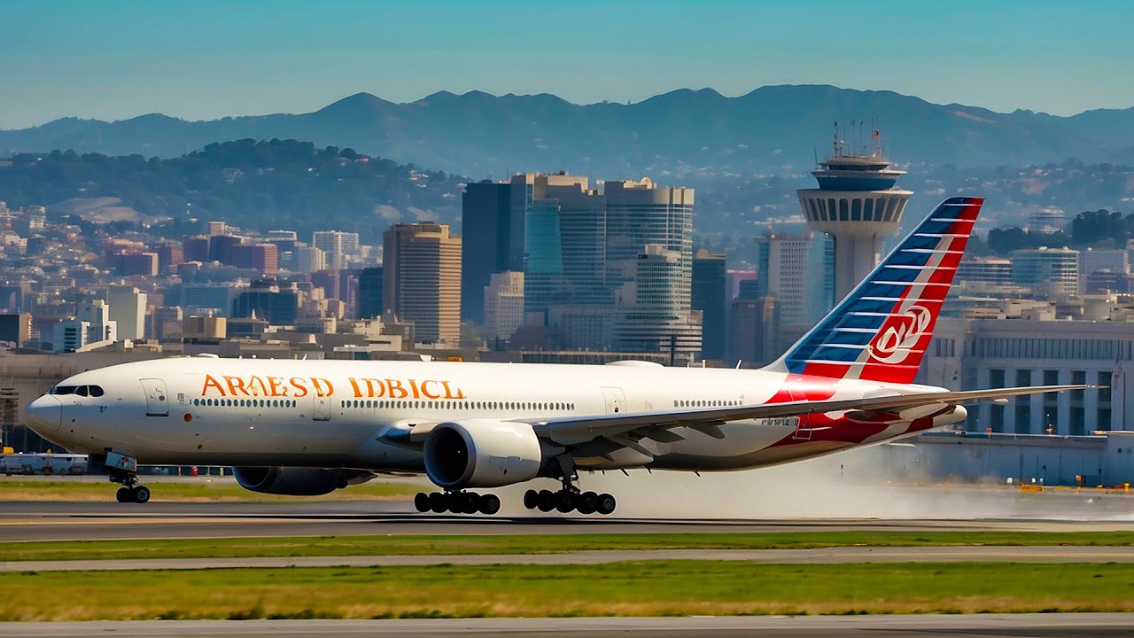 Impoosible Hard Landing Boeing 777 at San Francisco Airport
