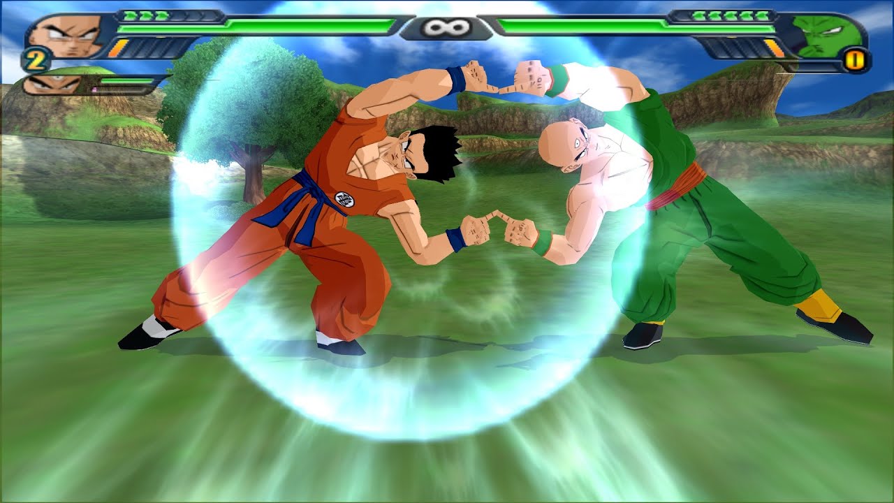 Yamcha and Tienshinhan Fusion Dance : Tiencha VS Zangya (Dragonball Z Tenkaichi 3 mod)