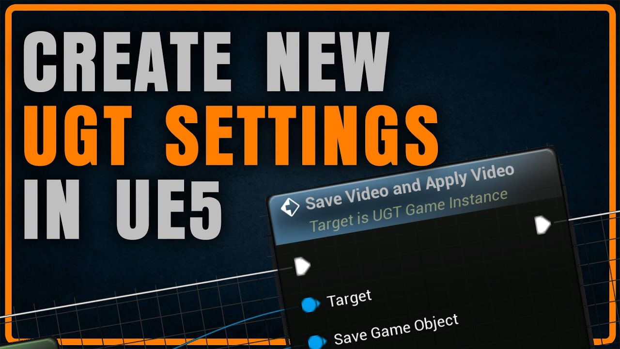 How to Save New Menu Settings in Unreal Engine 5 for consoles and Pc!