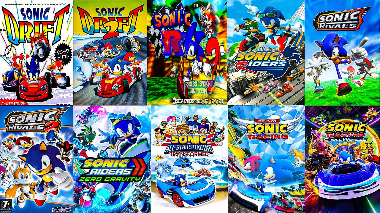 Эволюция игр SONIC RACING (1994-2025)
