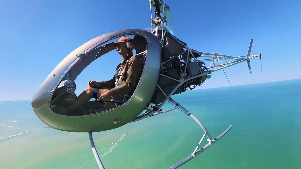 Helicycle; enjoying a beach flight