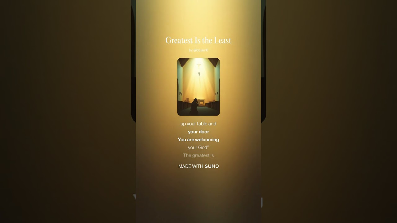 Greatest Is the Least#christianmusic