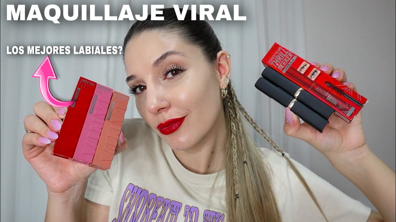 MAKEUP VIRAL DE FARMACIA, Son los mejores labiales del mundo? Vinyl ink, L'oreal y rimmel.