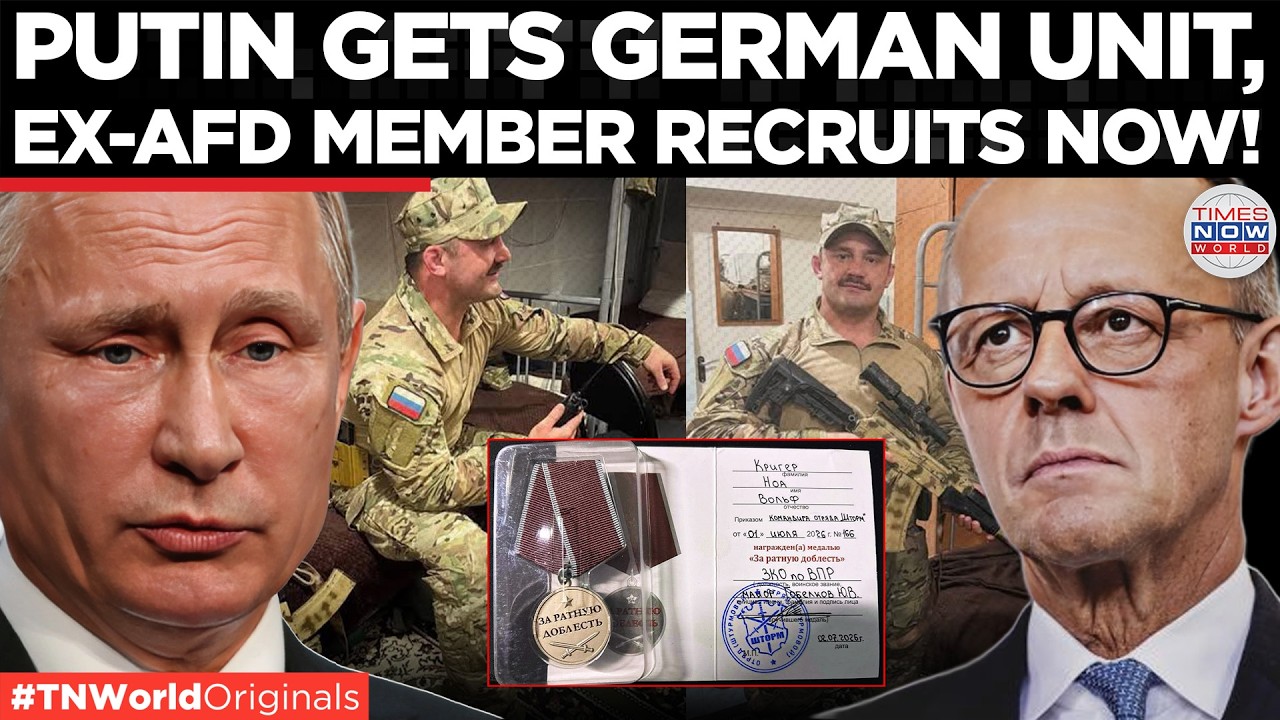 PUTIN'S GERMAN UNIT? Ex-AfD Member Launches Russian Battalion | Times Now World