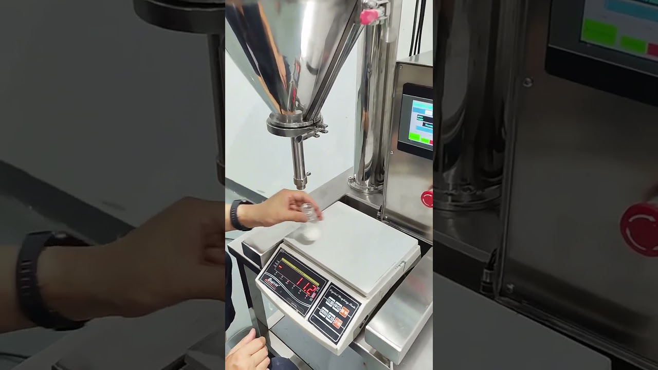 desk top powder filling machine/small auger filling machine with high accuracy #machine