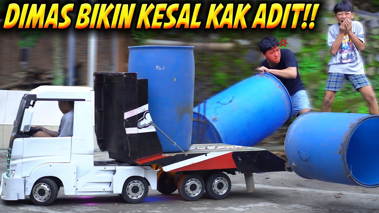 MUATAN DRUM!! DIMAS BIKIN KAK ADIT KESEL DAN JENGKEL,, DIKERJAIN DIMAS..
