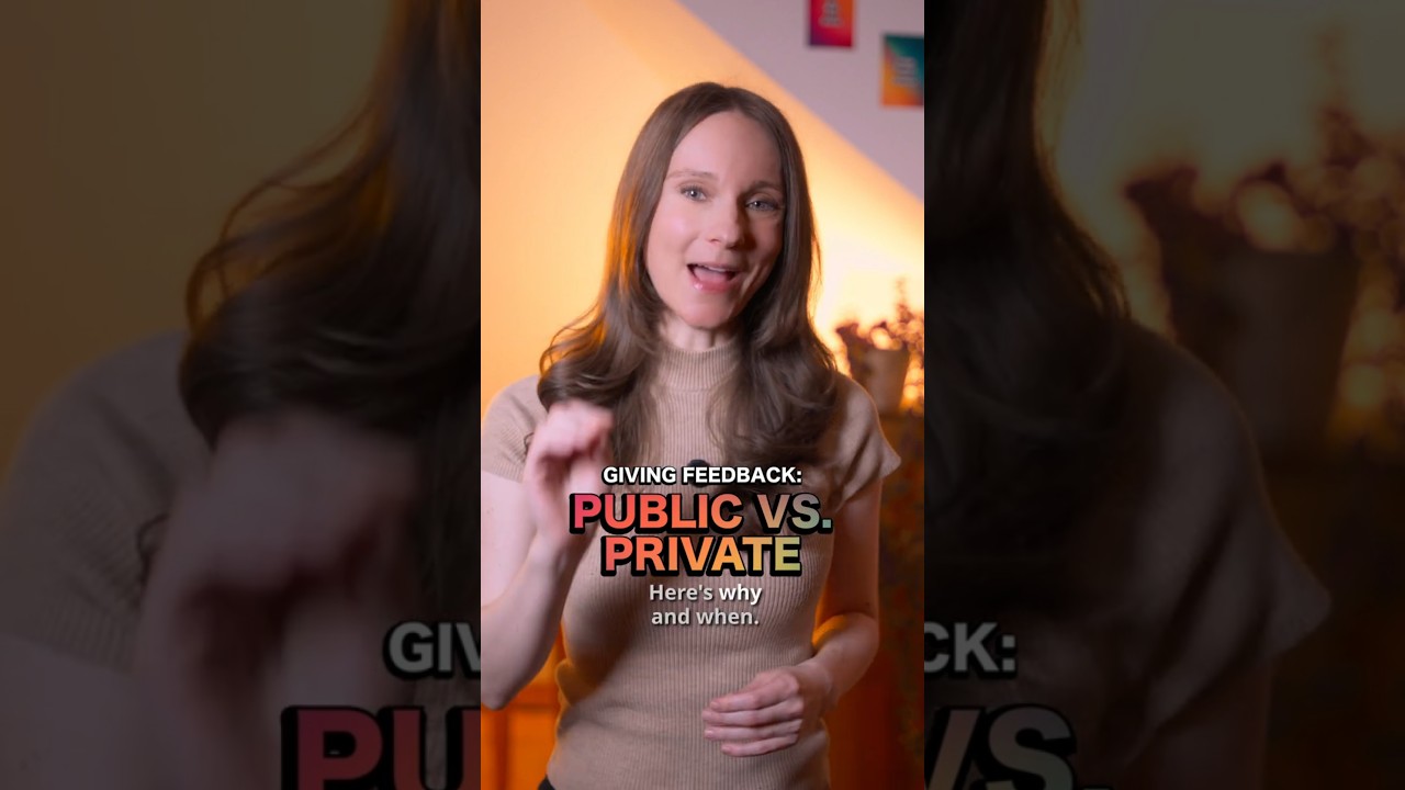 Feedback in Public or Private? Depends on This