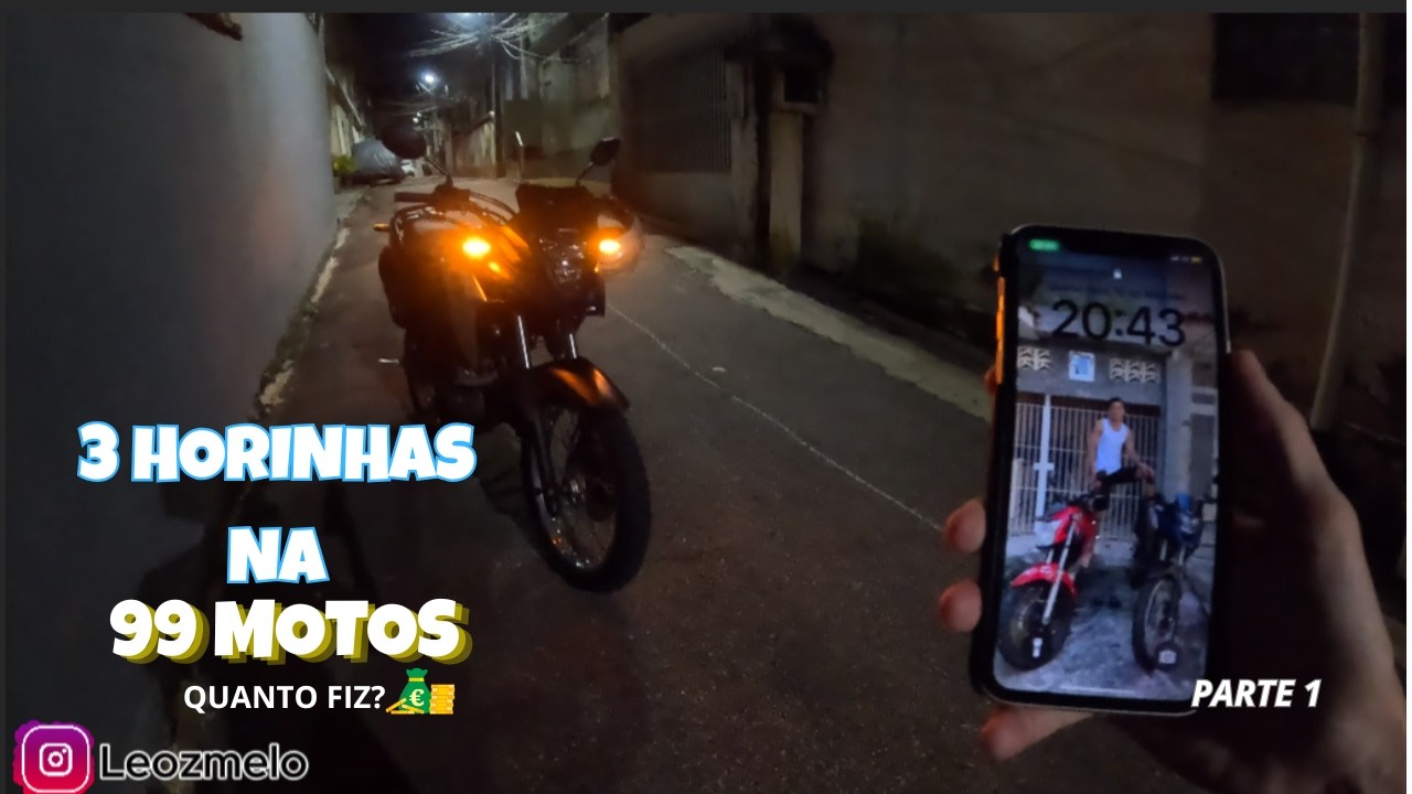 3 HORAS trabalhando na 99 motos compensou??