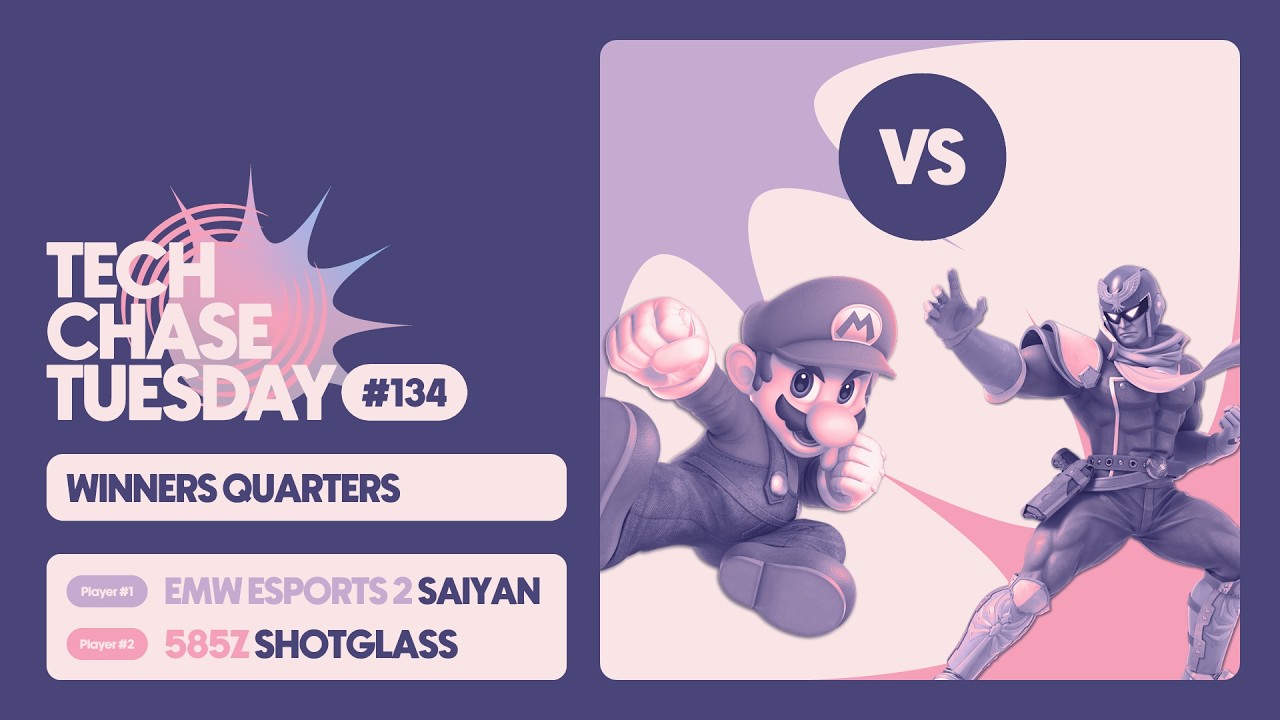 EMW Esports 2 | Saiyan vs 585Z | Shotglass | Winners Quarters | Tech Chase Tuesday 134