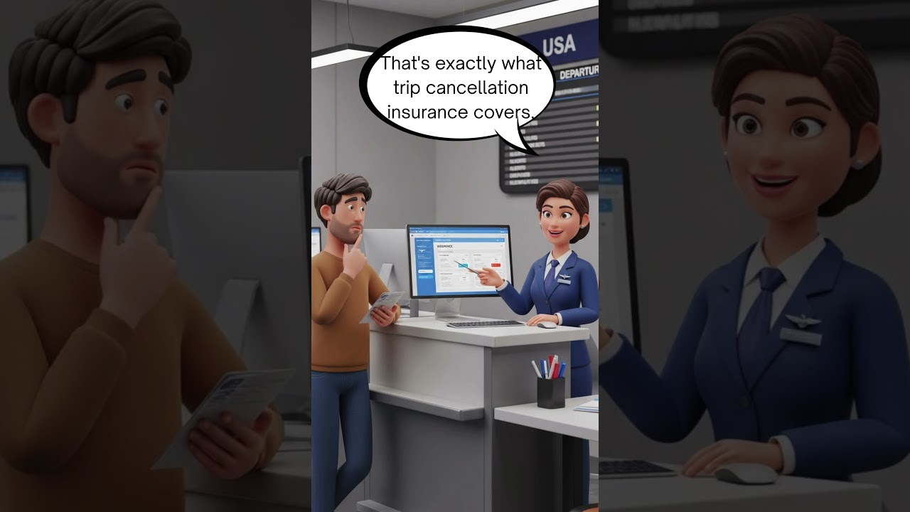 Learn English Asking About Flight Insurance in the USA Real Travel Conversation 