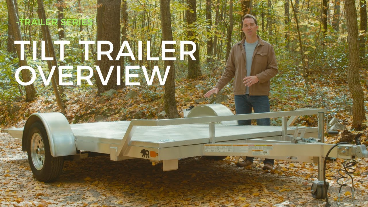Aluminum Tilt Trailer: 6.5' x 13.5' Walk-Through