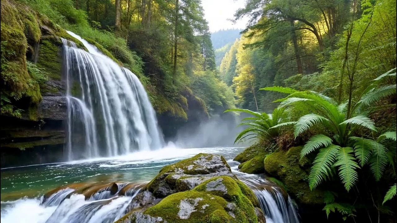 Calm Green Forest River 🌿 | Anxiety Relief Therapy, Stress Reset & 深いリラックス睡眠