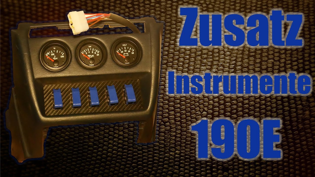 Zusatzinstrumente einbauen am 190E [190E]