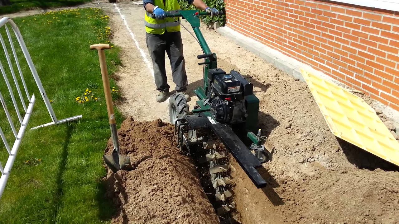 Zanjadora manual gran capacidad