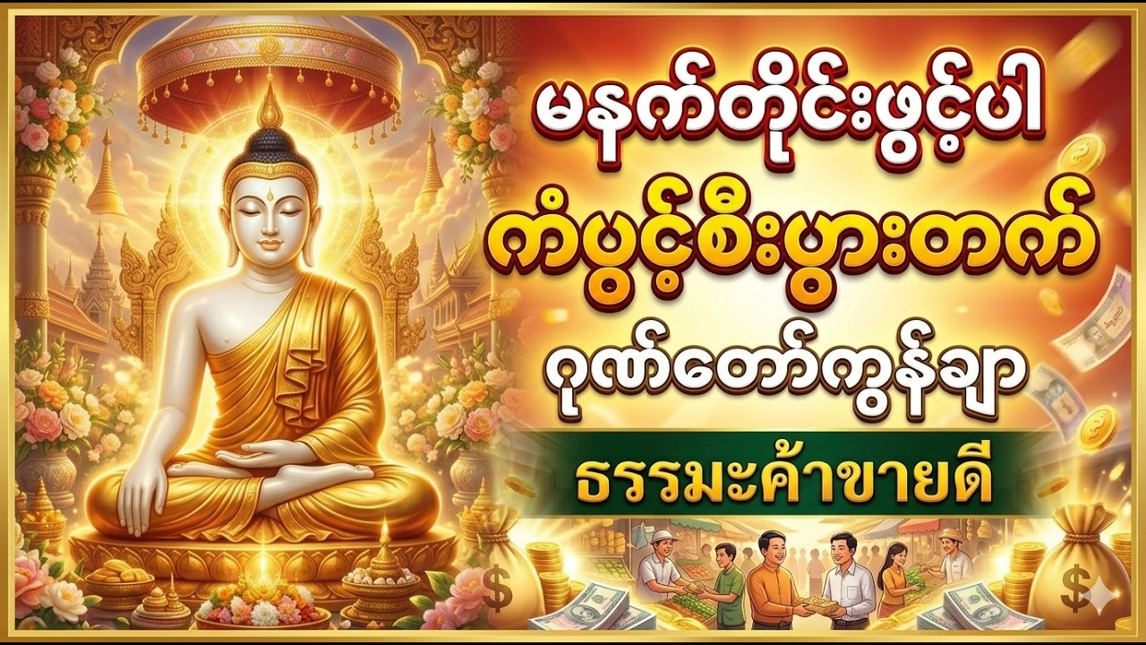 မနက်တိုင်းဖွင့်ပါ ကံပွင့်စီးပွားတက် ဂုဏ်တော်ကွန်ချာ