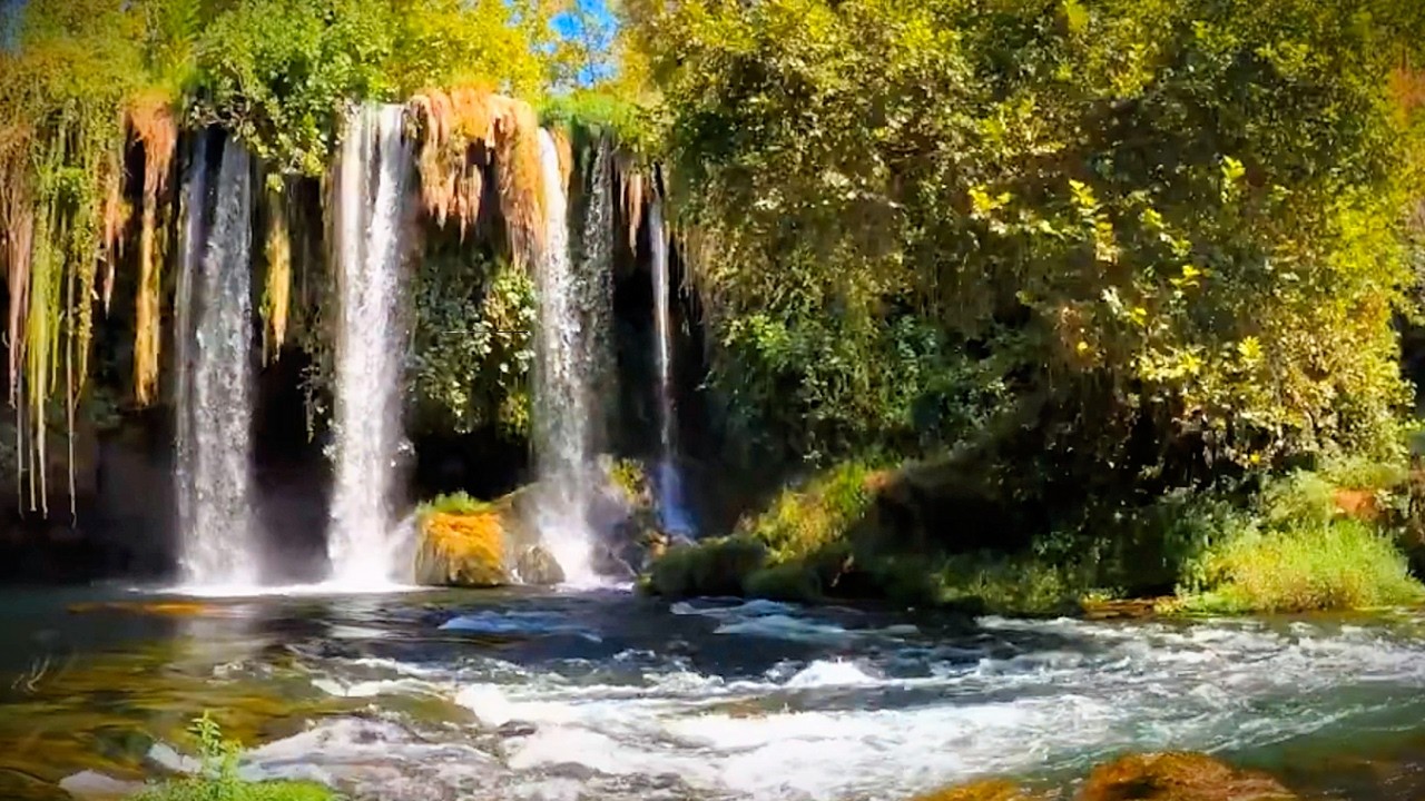 Weeping Falls River • Relaxing Waterfall Sounds for Sleep, Study & Stress Relief 30 Minutes
