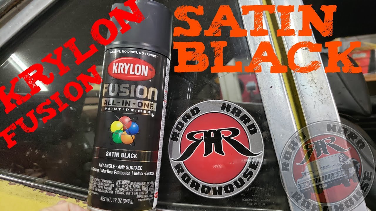 KRYLON FUSION ALL IN ONE PRIMER PLUS PAINT SATIN BLACK REVIEW
