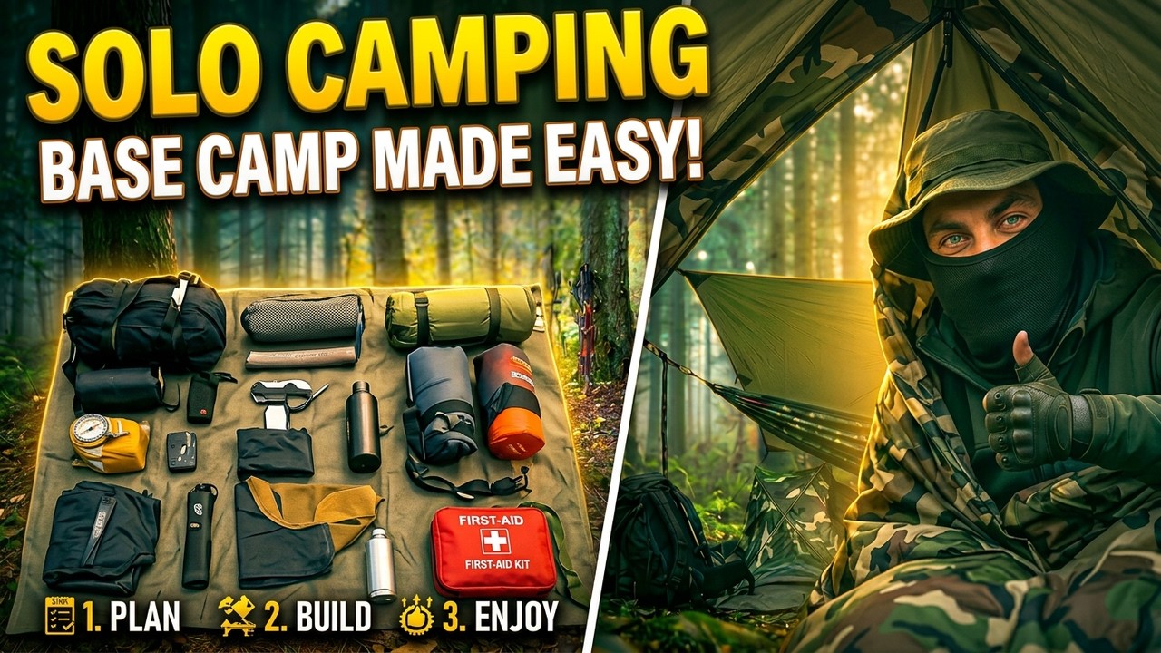 First Time Solo Camping? Here's How to Build Your Base Camp!