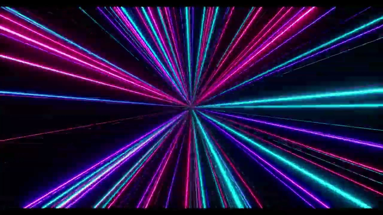Neon Abstract Warp Loop 4K | Immersive Blender Animation