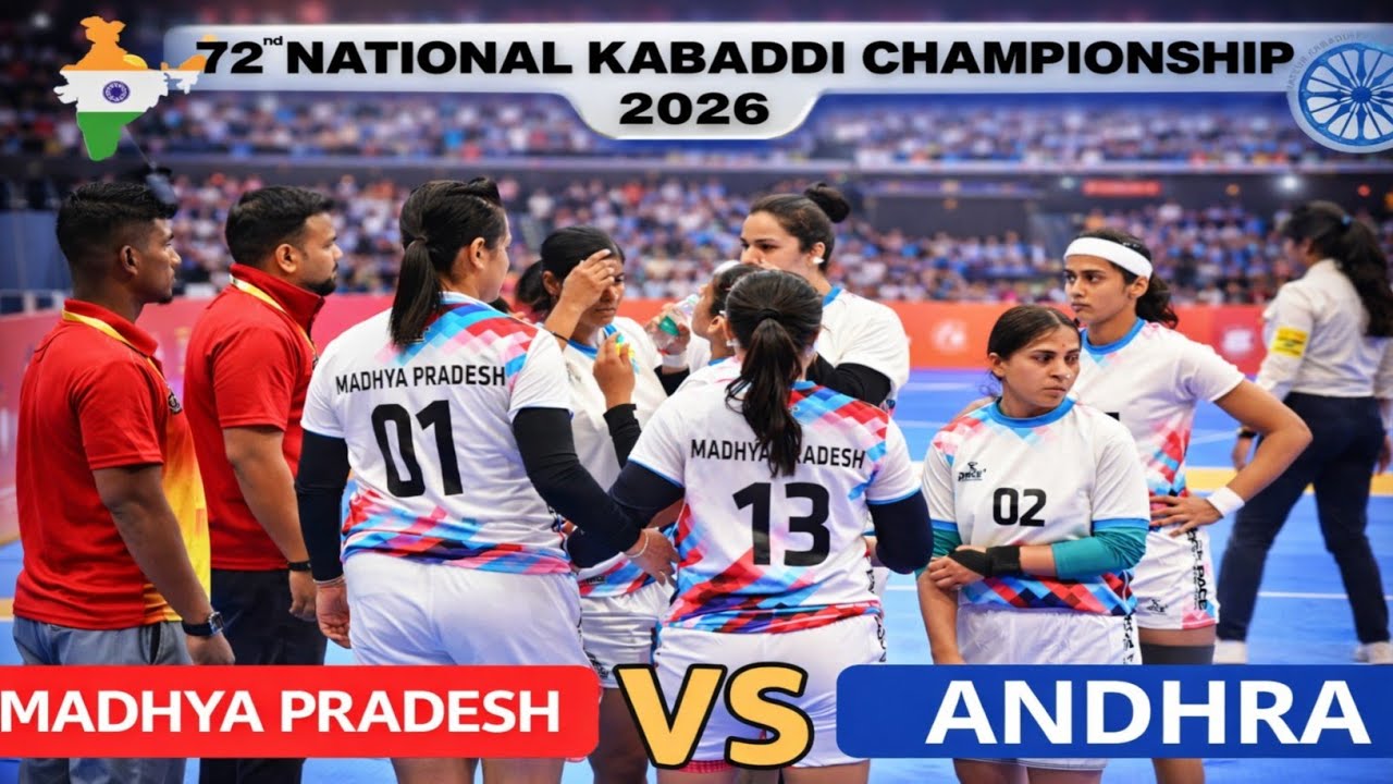 Madhya Pradesh vs Andhra | 72nd National Kabaddi Championship 2026 | Full Match