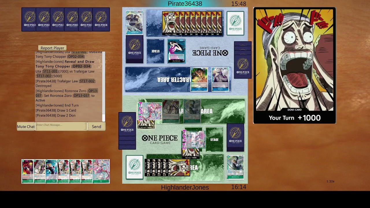 OPTCG OP13 Green Uta VS Blue Boa